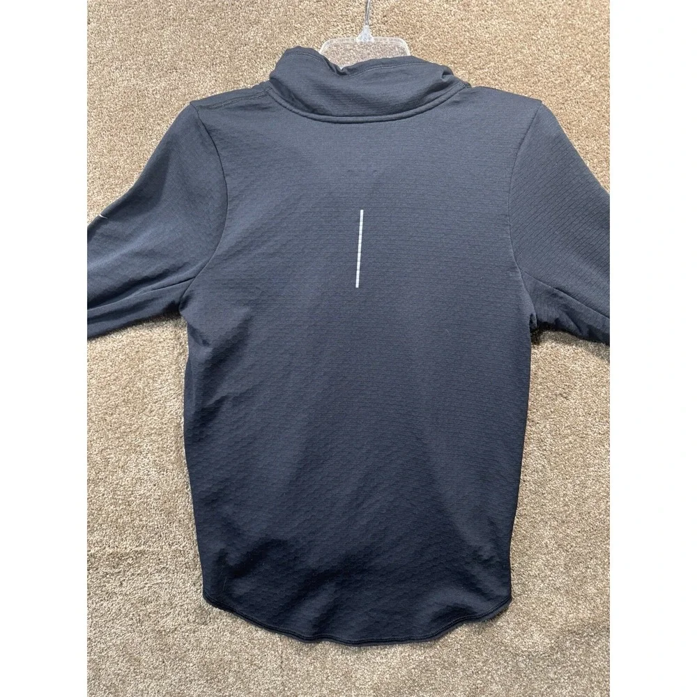 Women's Nike Running 1/4 Zip Pullover -‎ Small - Black Warm Stretch